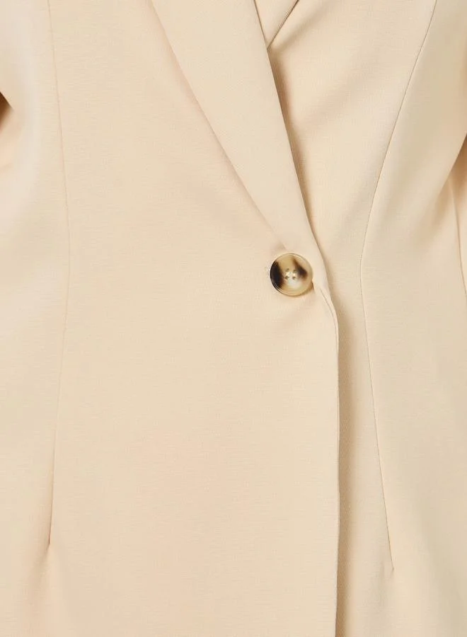 Styli  Women Beige Blazer and Wide Leg Pants Co-Ords for Women | Best Price UAE